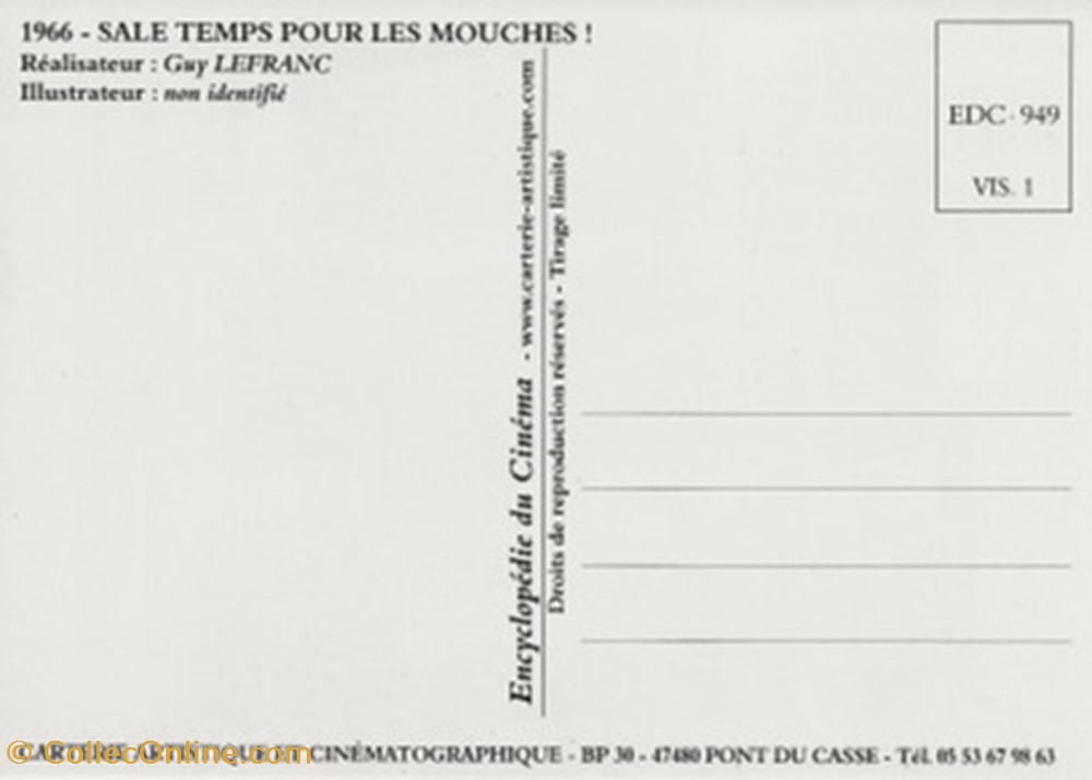 cartes postales autres sale temps pour les mouches