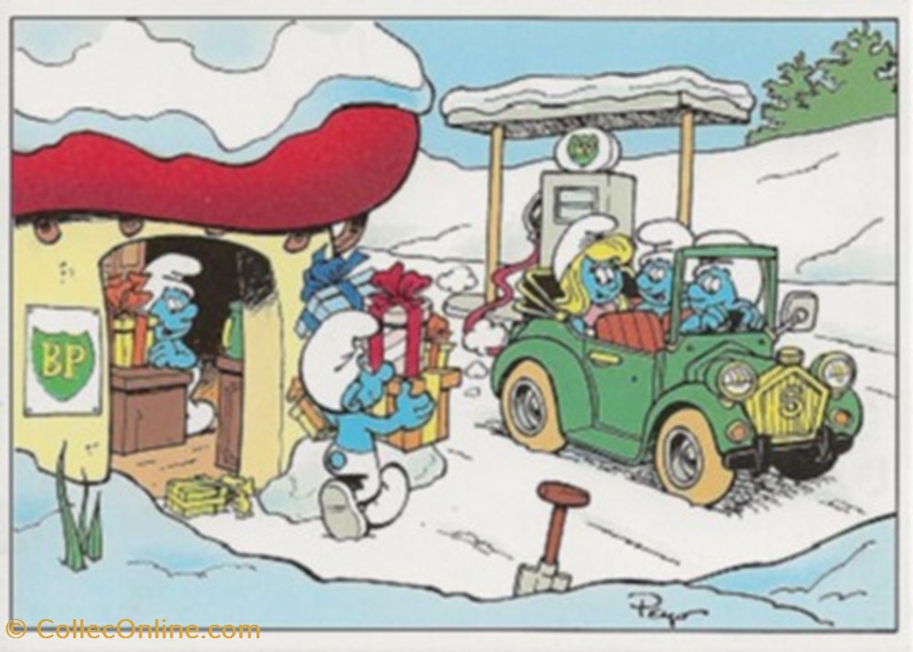Schtroumpfs cartes postales bande dessinee schtroumpfs