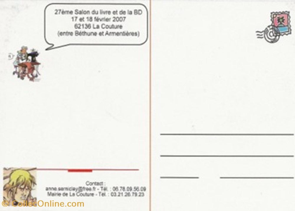 La Couture (62) 2007 cartes postales bande dessinee la couture 62 2007