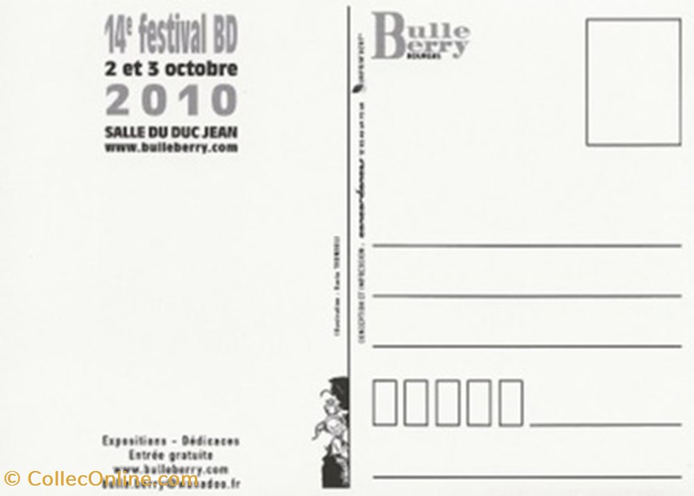 Bourges (18) 2010 cartes postales bande dessinee bourges 18 2010