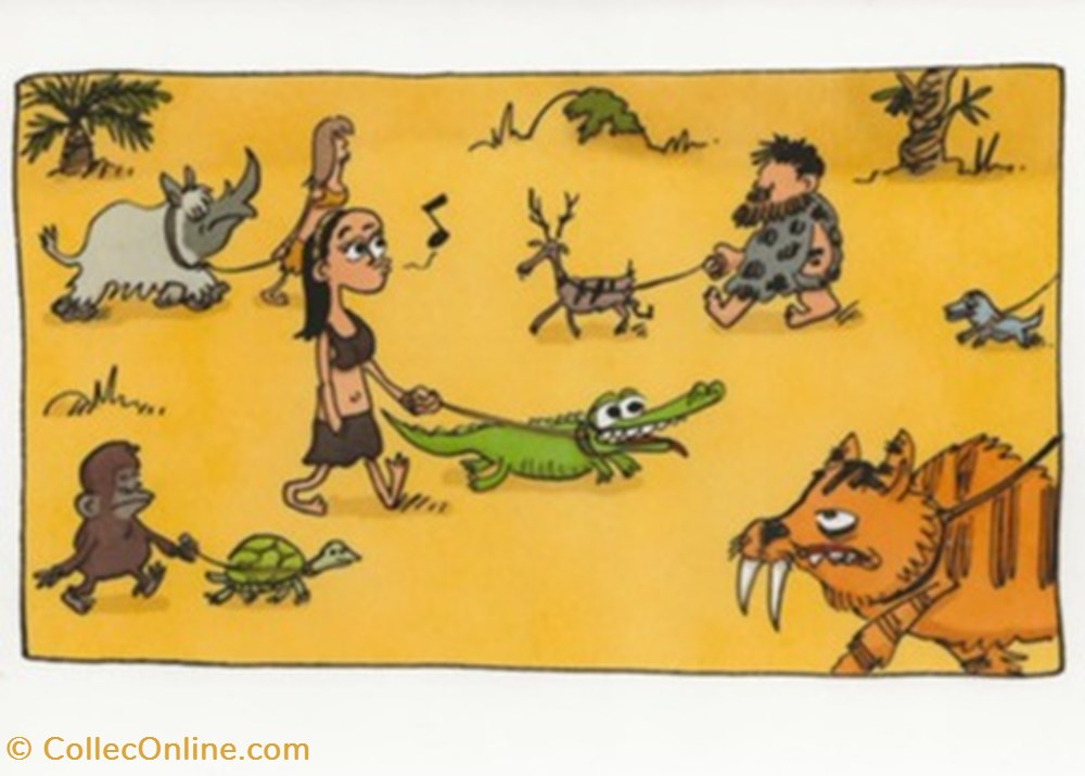 cartes postales bande dessinee silex the city 02