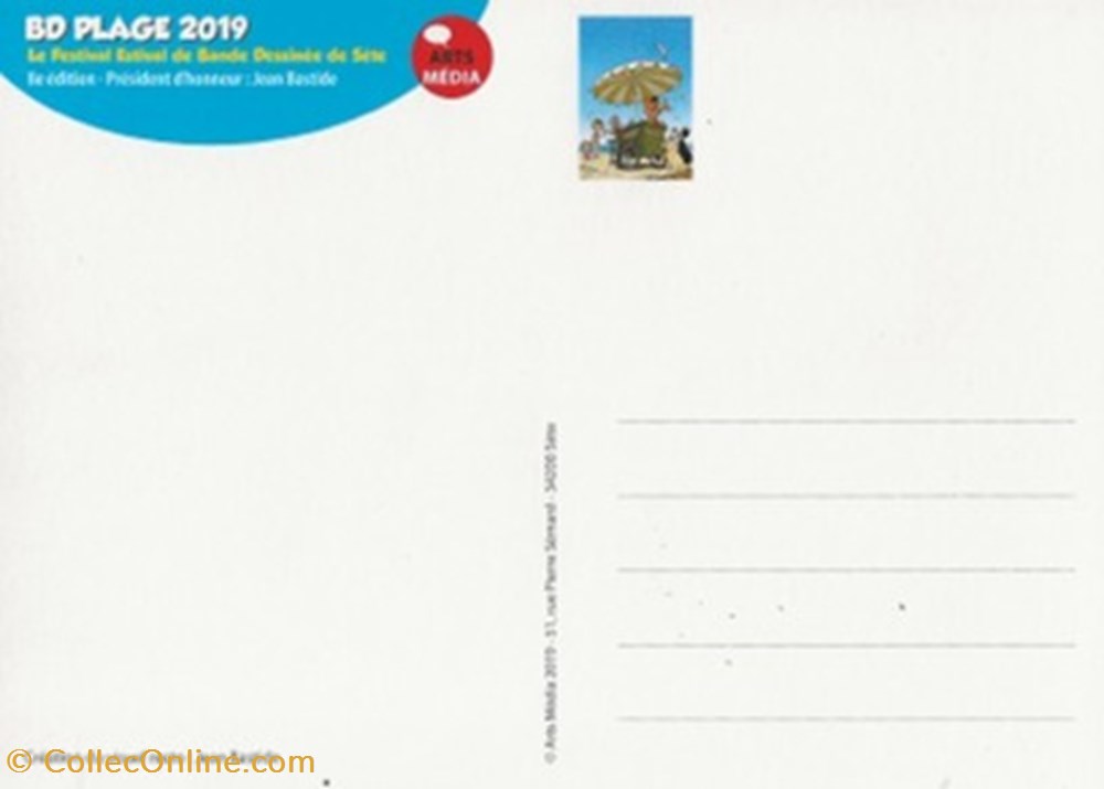 Sète (34) 2019 cartes postales bande dessinee sete 34 2019