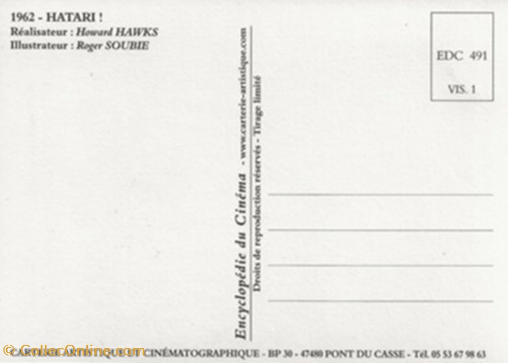 cartes postales autres hatari