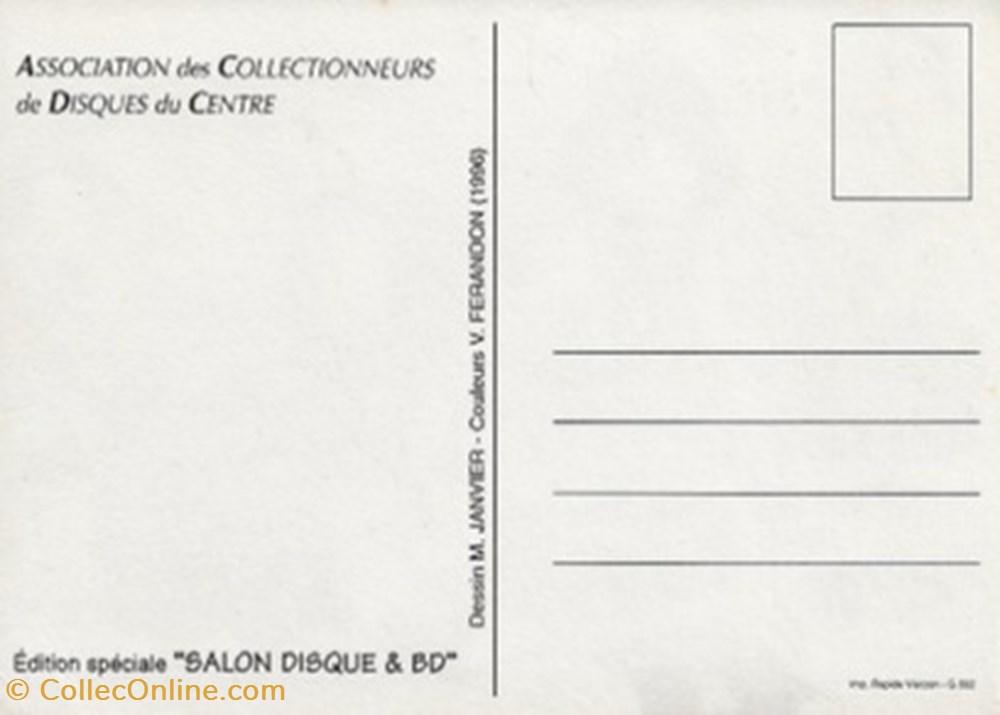 Vierzon (18) 1996 cartes postales bande dessinee vierzon 18 1996