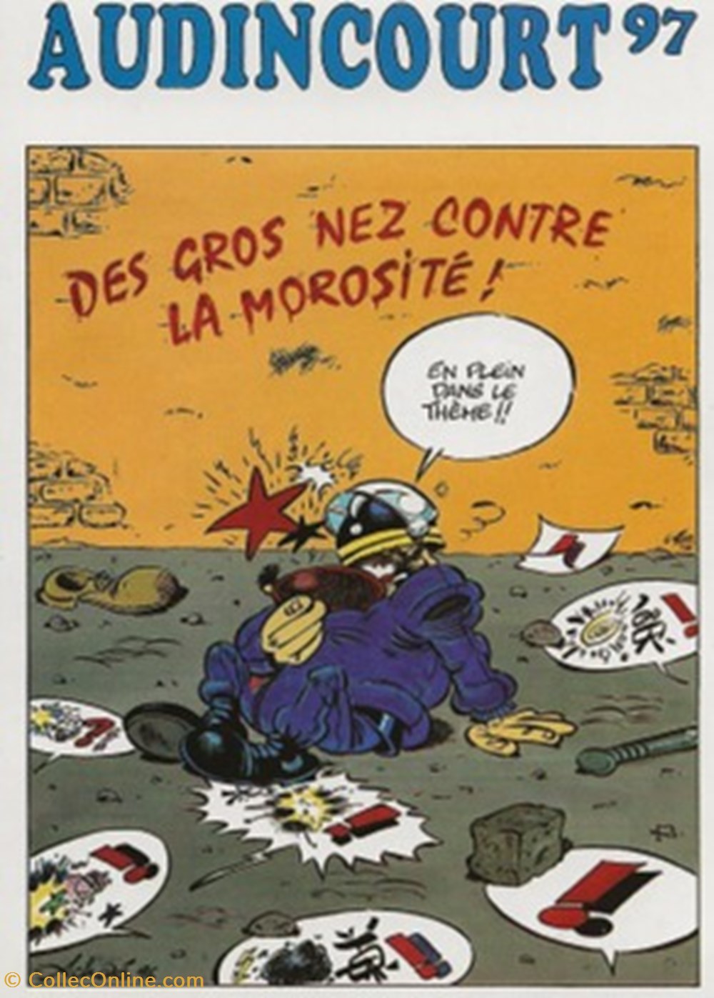 cartes postales bande dessinee audincourt 25 1997