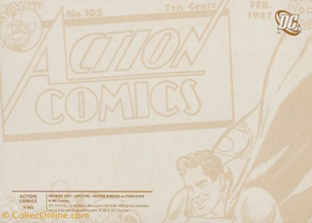 cartes postales bande dessinee action comics