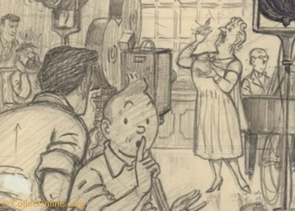 Tintin cartes postales bande dessinee tintin