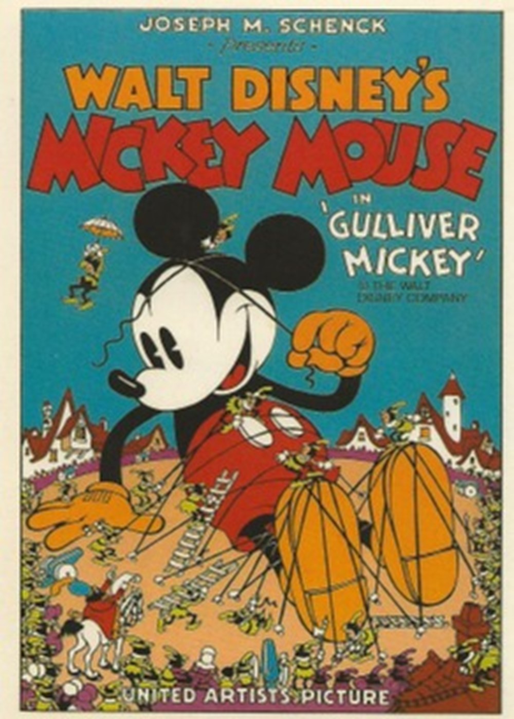 cartes postales autres gulliver mickey