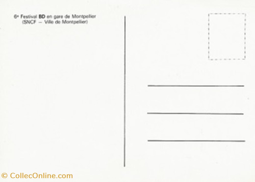 Montpellier (34) 1991 cartes postales bande dessinee montpellier 34 1991