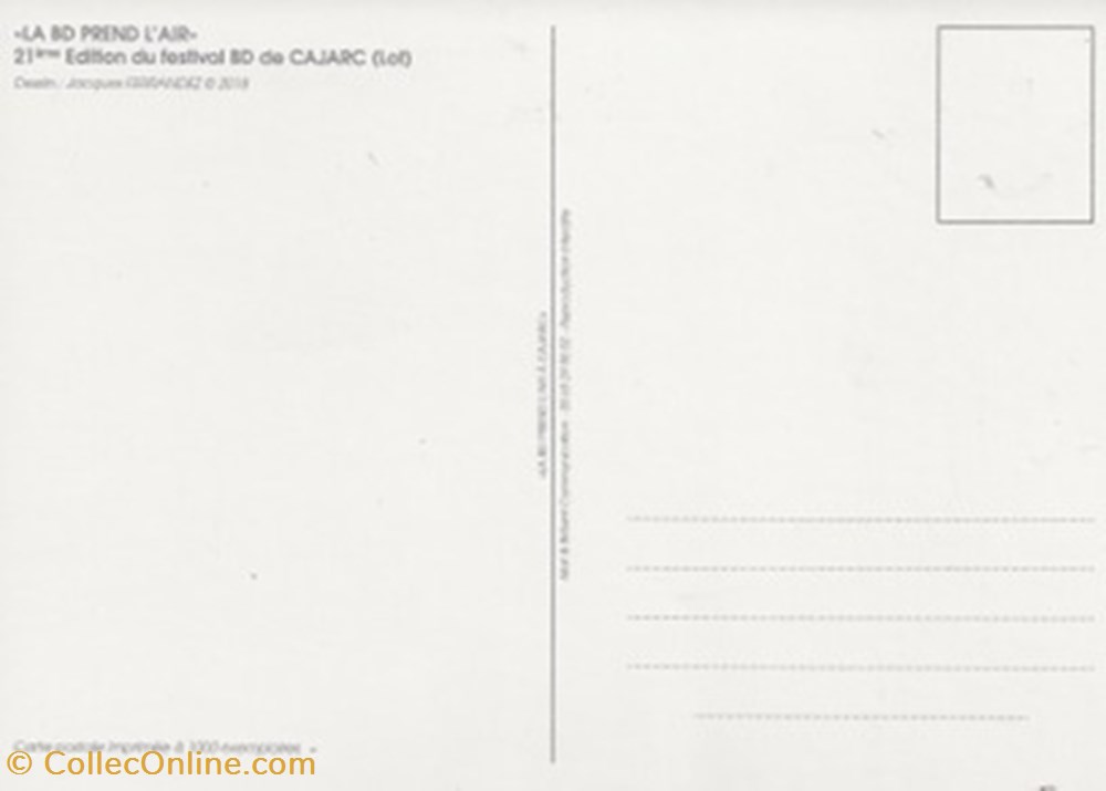 cartes postales bande dessinee cajarc 46 2018