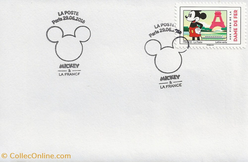 Paris (75) 2018 Mickey & la France timbres paris 75 2018 mickey la france