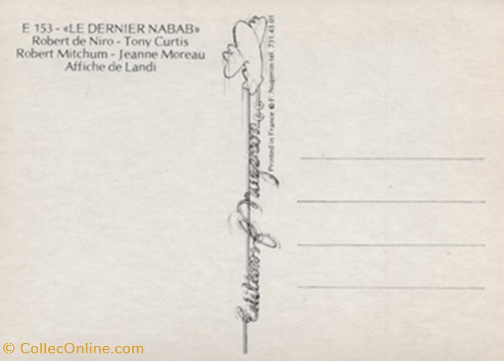 Le dernier nabab cartes postales autres le dernier nabab