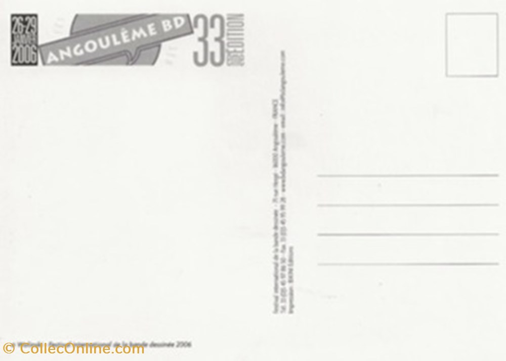 Angoulême (16) 2006 cartes postales bande dessinee angouleme 16 2006