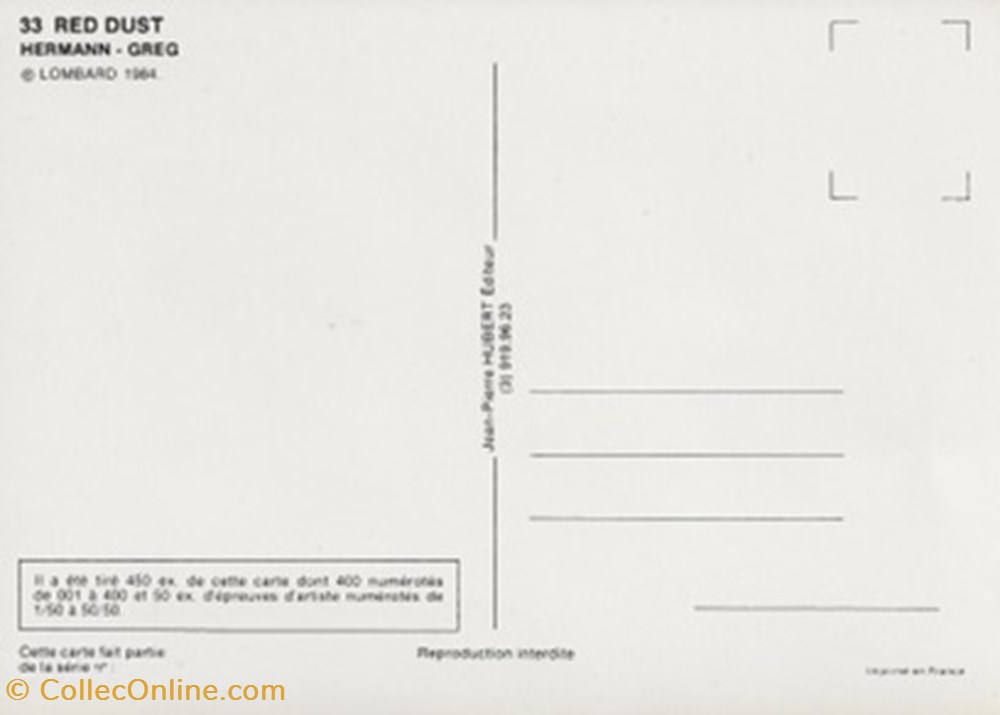 cartes postales bande dessinee comanche