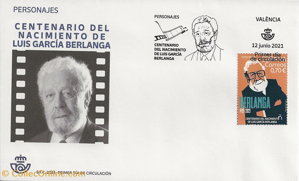 Valencia (Espagne) 2021 Luis Garcia Berlanga timbres valencia espagne 2021 luis garcia berlanga