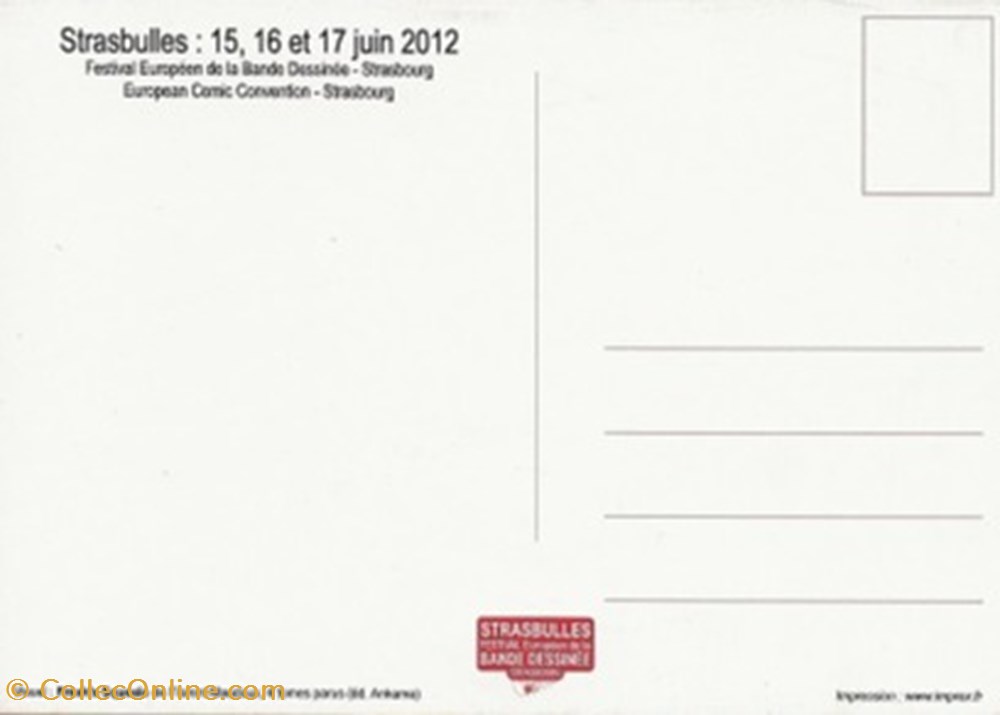 Strasbourg (67) 2012 cartes postales bande dessinee strasbourg 67 2012