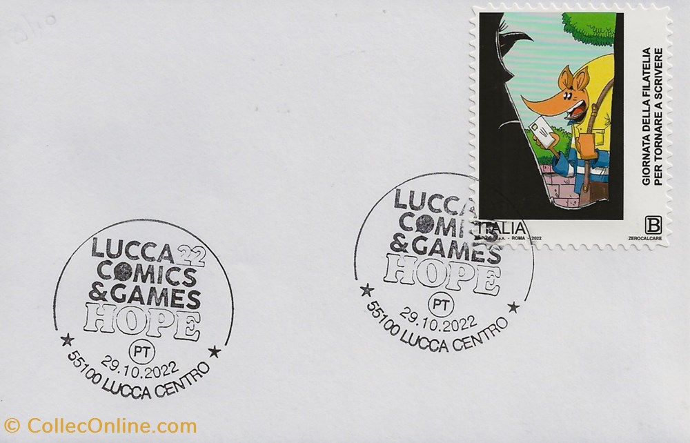 Lucca (Italie) 2022 Lucca comics & games 4 timbres lucca italie 2022 lucca comics games