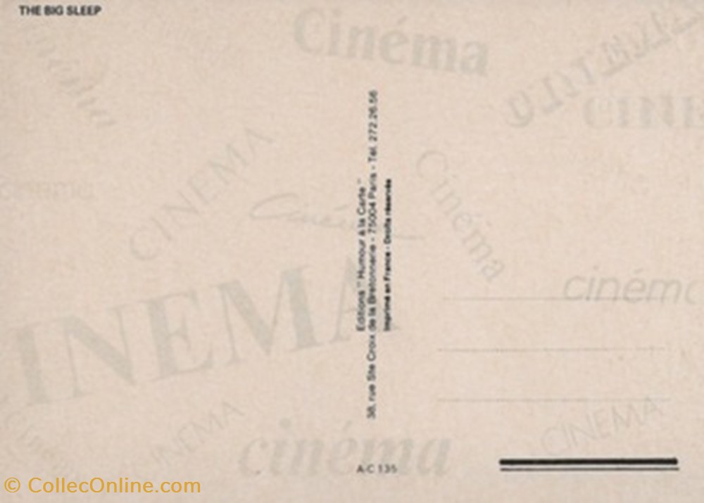 The big sleep cartes postales autres the big sleep