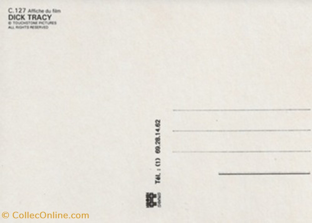 cartes postales autres dick tracy