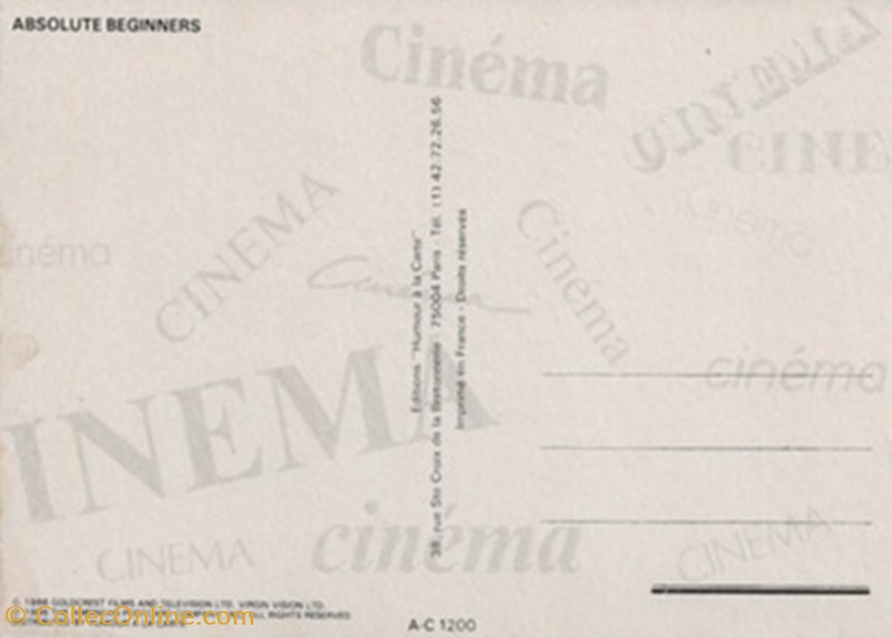 Absolute beginners cartes postales autres absolute beginners
