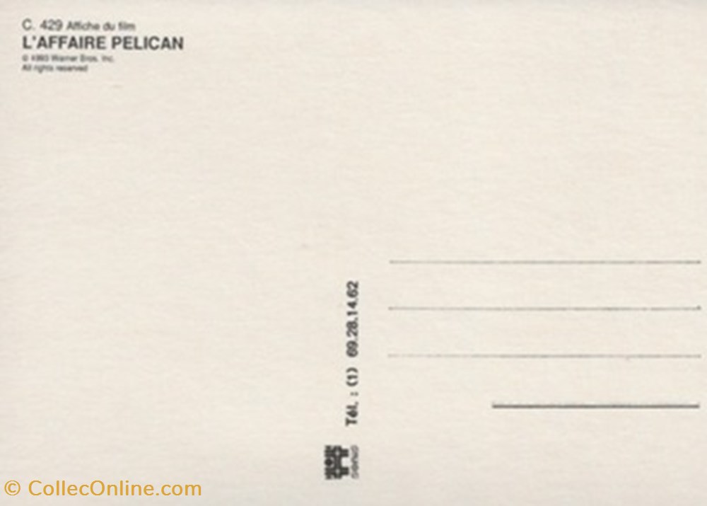 L'affaire pélican cartes postales autres l affaire pelican