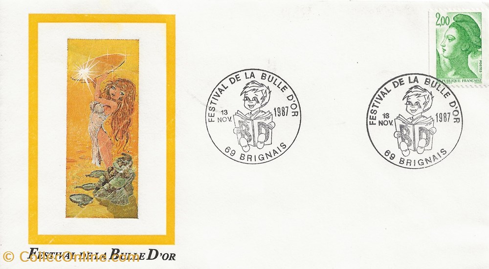 timbres brignais 69 1987 festival de la bulle or bd