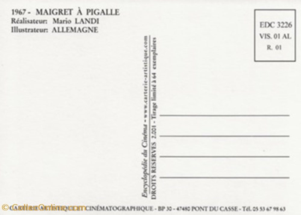 cartes postales autres pigalle barrio prohibito