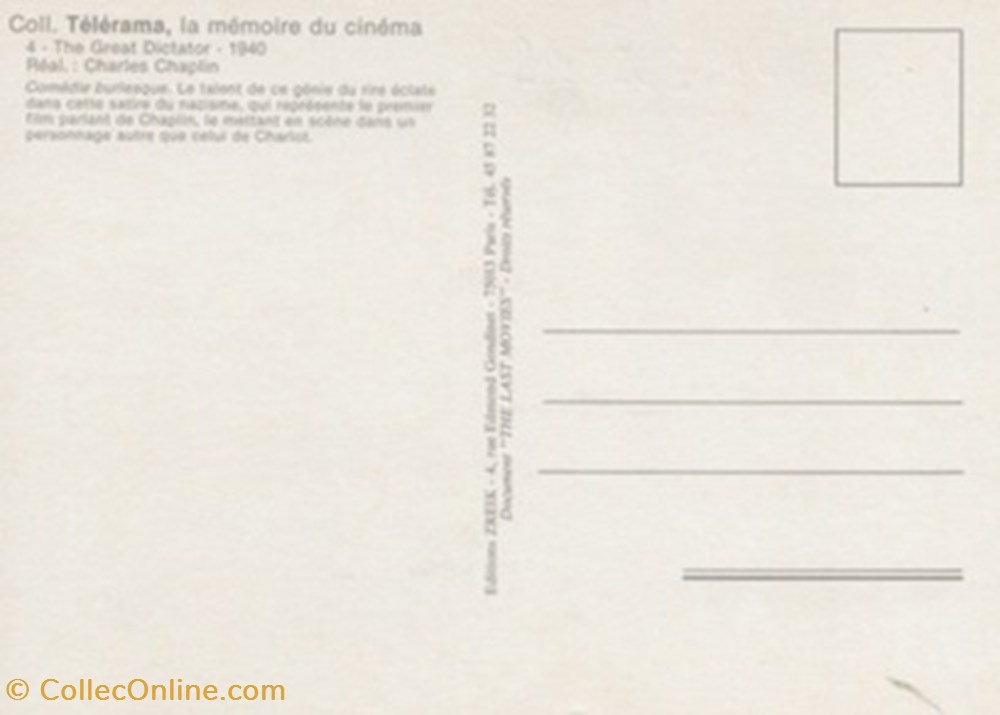 cartes postales autres le dictateur