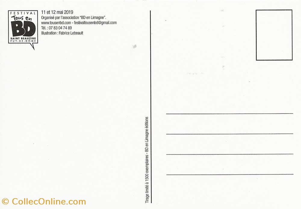 Saint-Beauzire (63) 2019 cartes postales bande dessinee saint beauzire 63 2019