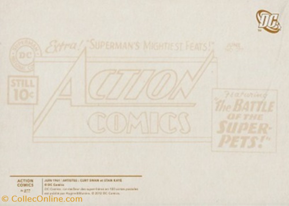 cartes postales bande dessinee action comics