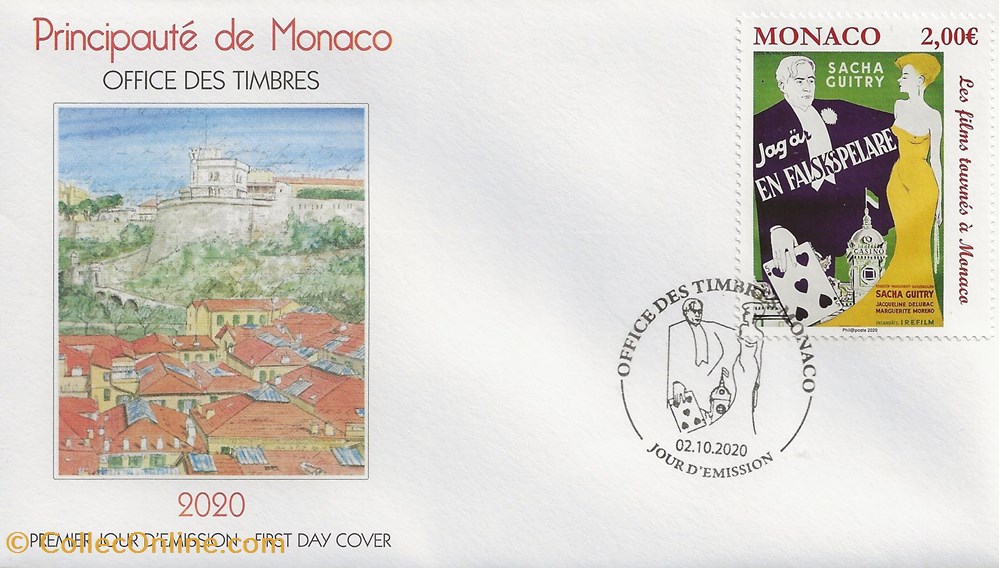 Monaco (Principauté de Monaco) 2020 Film tourné en Principauté timbres monaco principaute de monaco 2020 film tourne en principaute