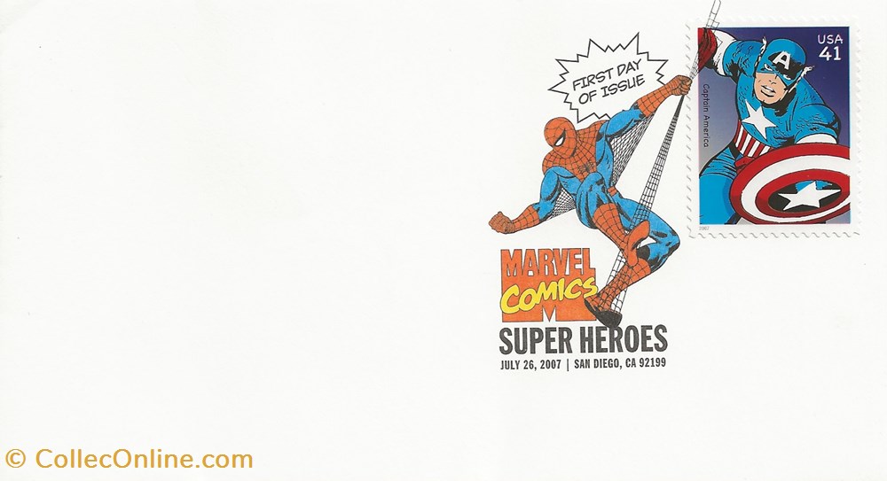 San Diégo (Etats-Unis) 2007 Marvel comics - Super heroes timbres san diego etats unis 2007 marvel comics super heroes