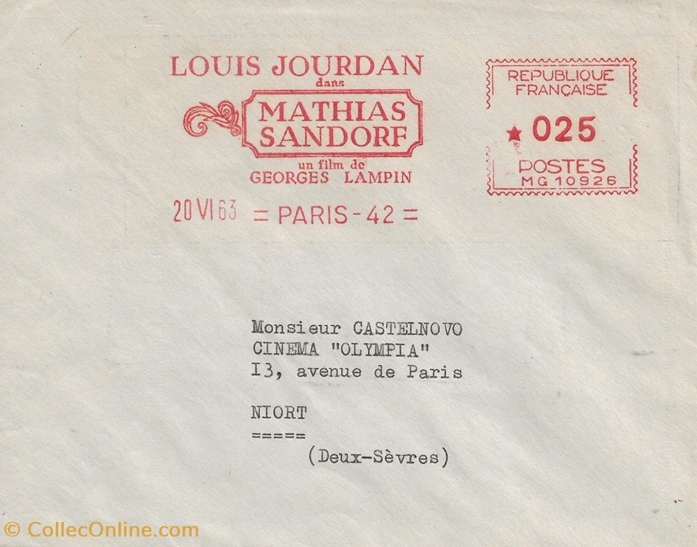 timbres paris 75 1963 louis jourdan dans mathias sandorf film de georges lampin
