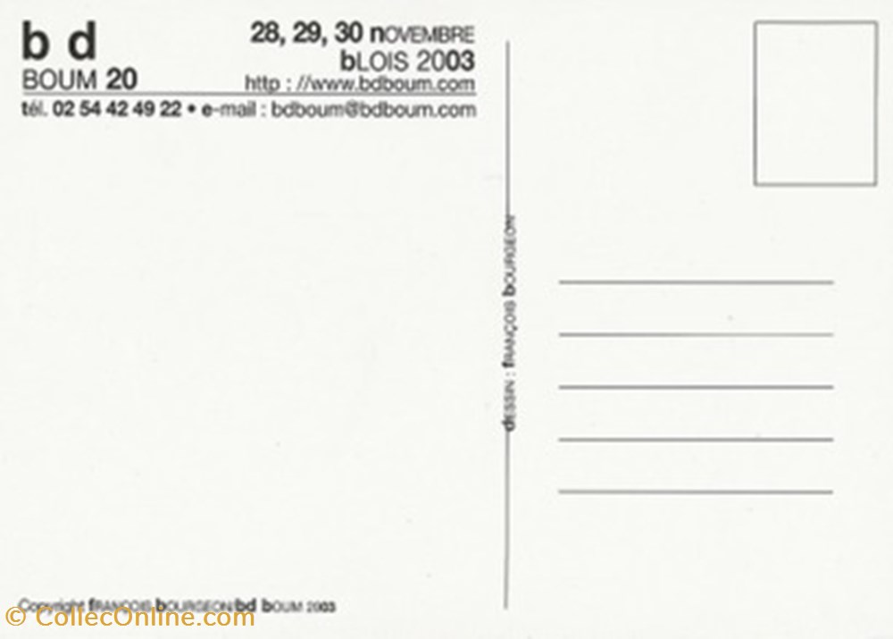 Blois (41) 2003 cartes postales bande dessinee blois 41 2003