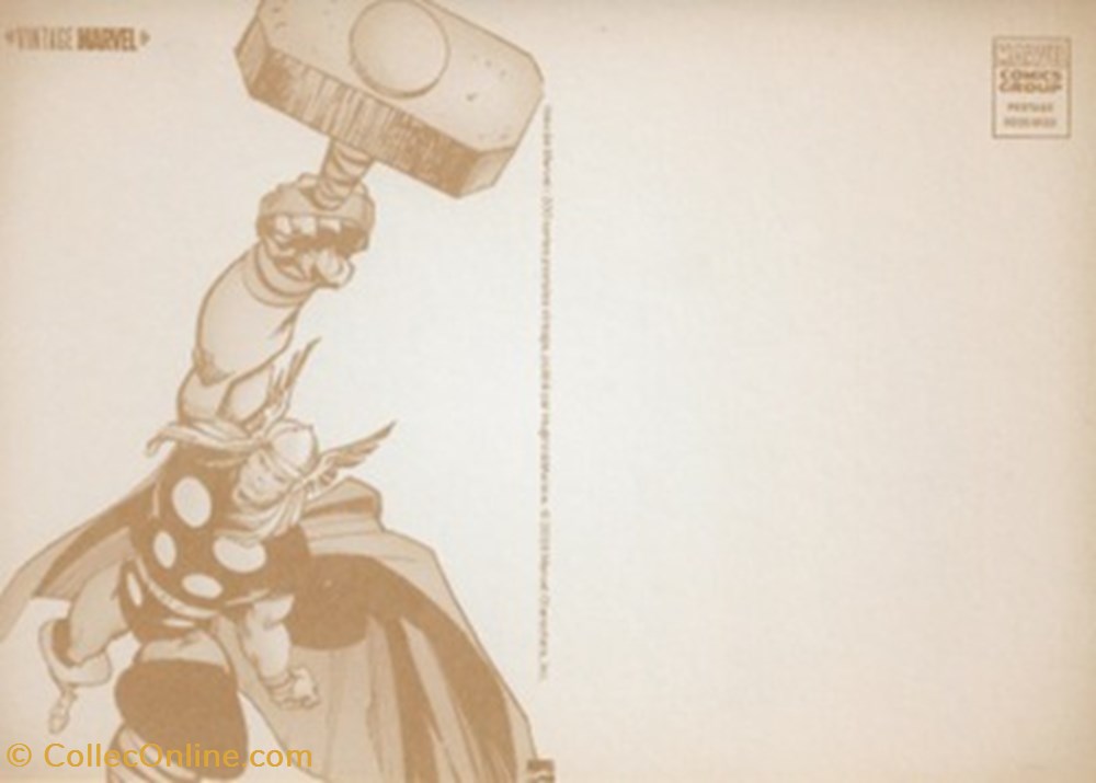cartes postales bande dessinee marvel
