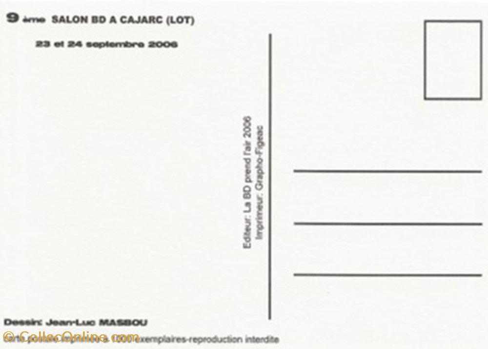 Cajarc (46) 2006 cartes postales bande dessinee cajarc 46 2006