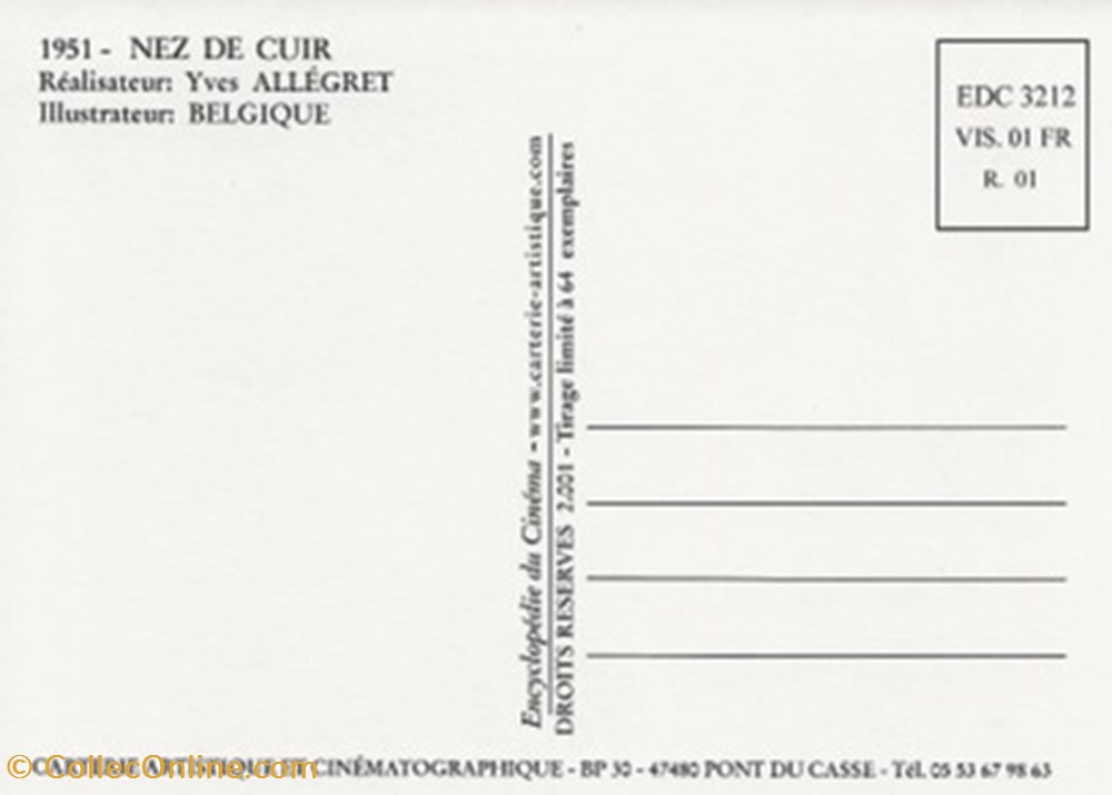 cartes postales autres nez de cuir