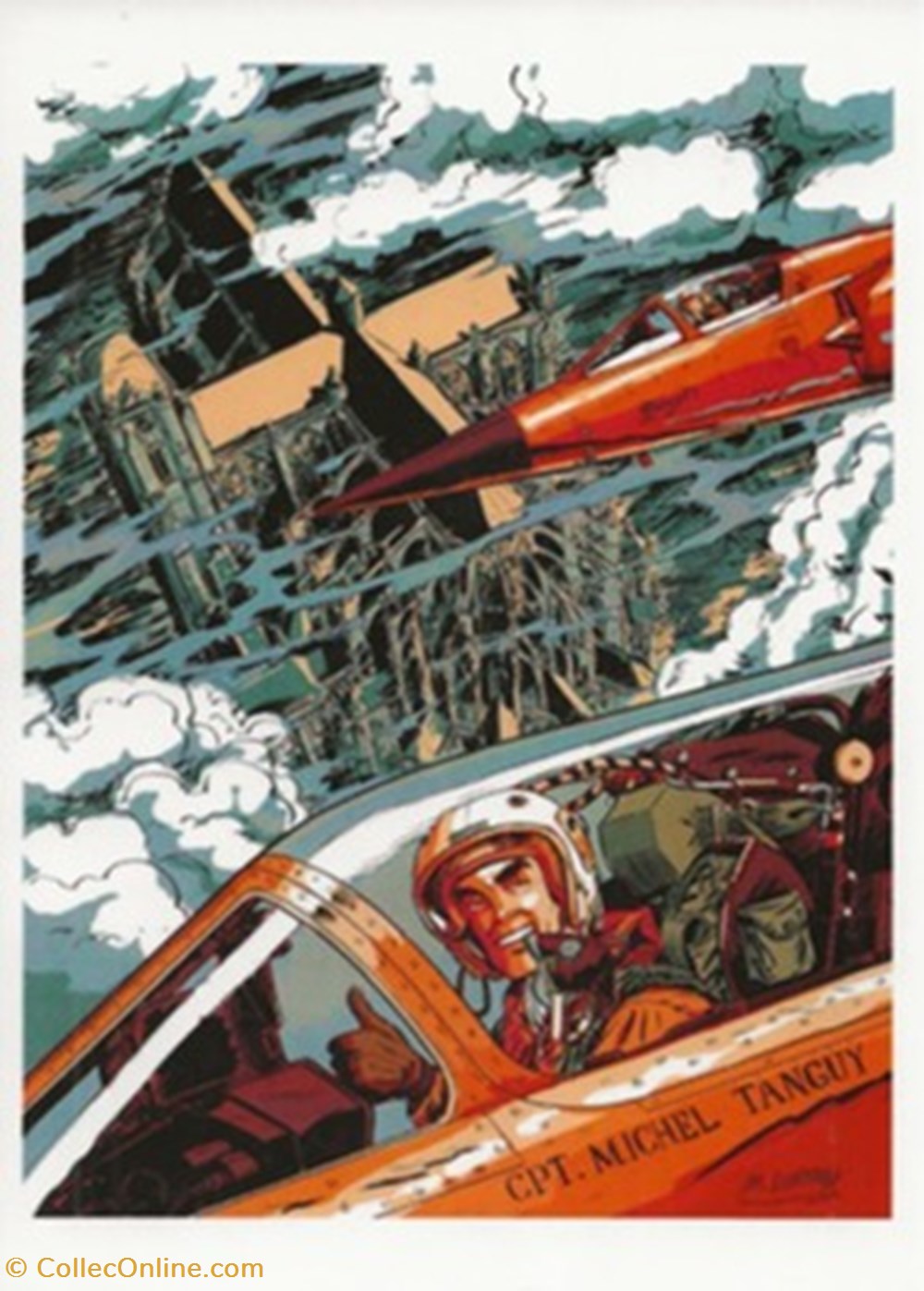 Tanguy et Laverdure cartes postales bande dessinee tanguy et laverdure