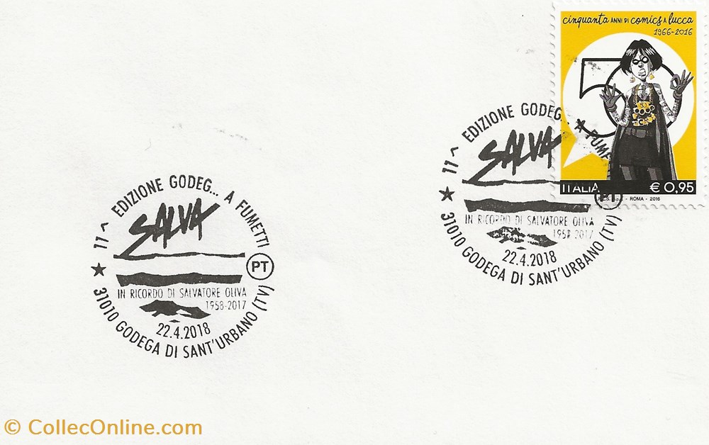 Godega di Sant'Urbano (Ita) 2018 11° Edizione godeg...a fumetti In ricordo di Salvadore Oliva timbres godega di sant urbano ita 2018 11 edizione godeg a fumetti in ricordo di salvadore oliva