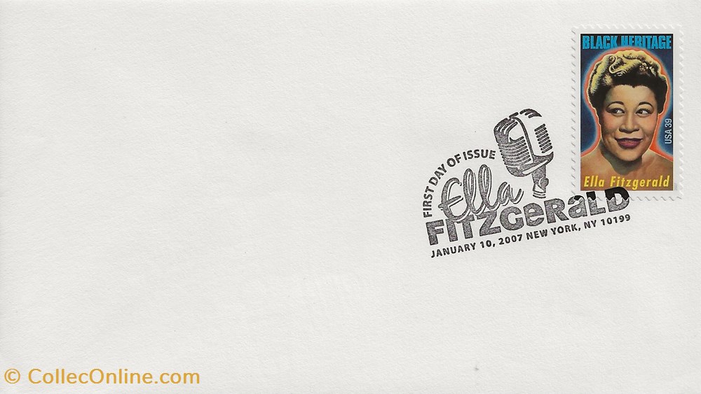 New York (Etats Unis) 2007 Ella Fitzgerald timbres new york etats unis 2007 ella fitzgerald