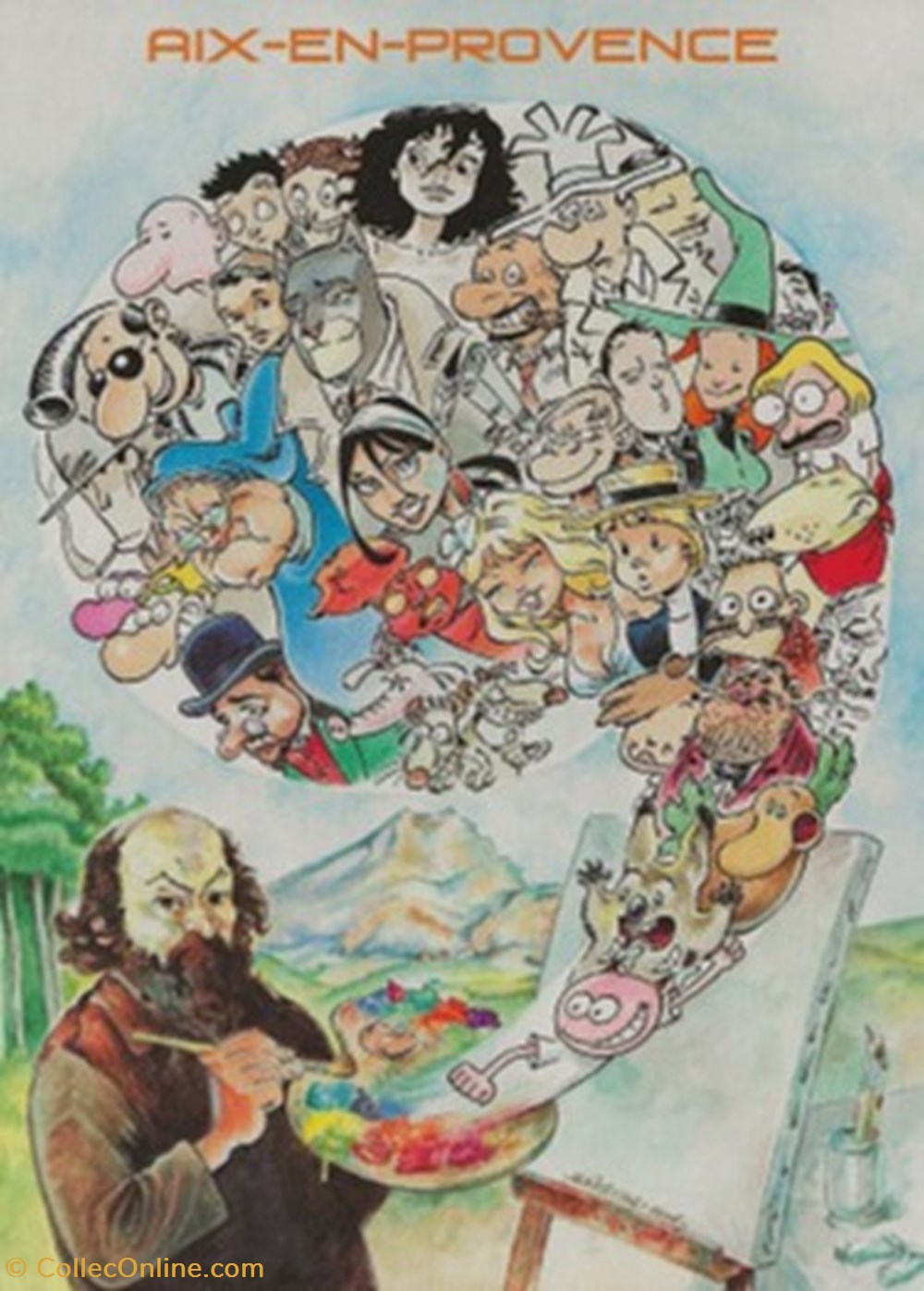 cartes postales bande dessinee aix en provence 13 2006