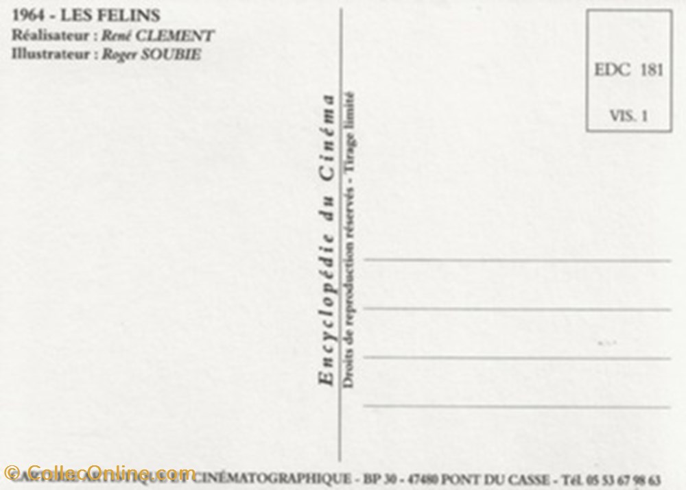Les félins cartes postales autres les felins