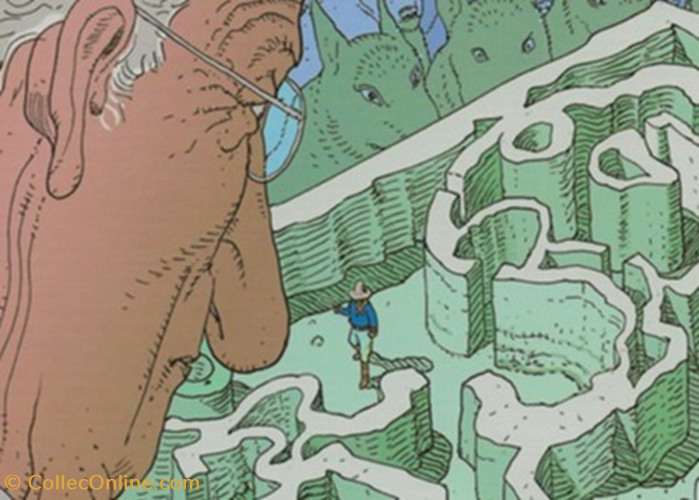 cartes postales bande dessinee moebius