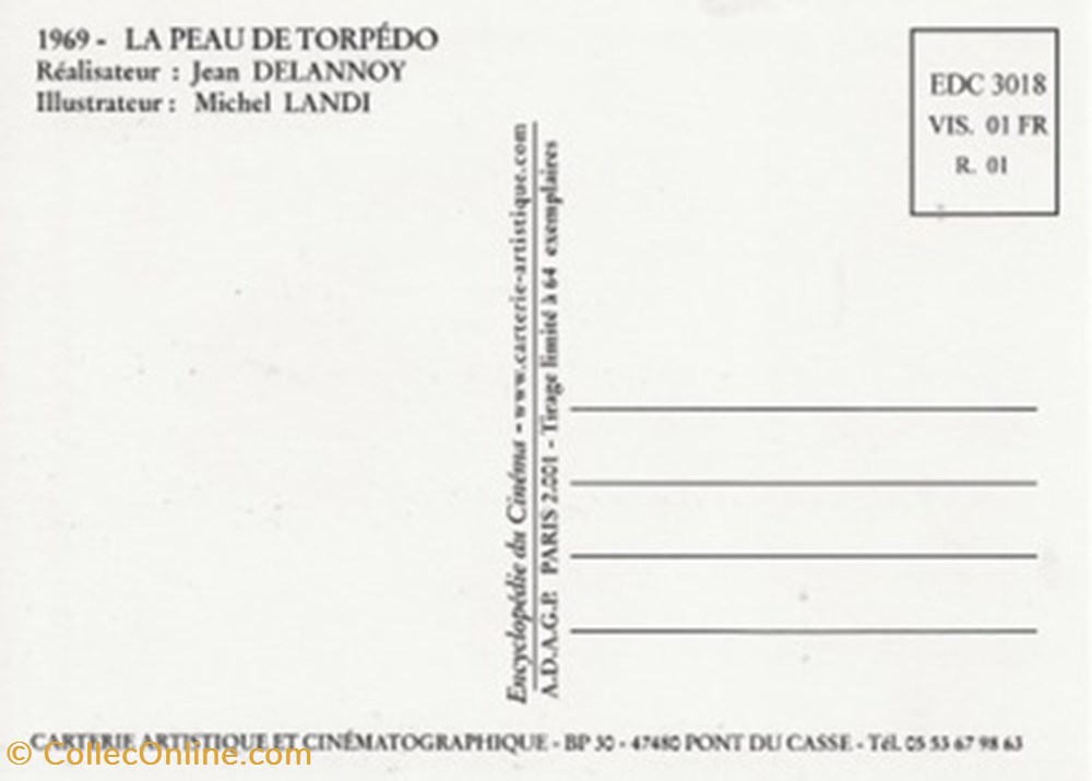 La peau de Torpédo cartes postales autres la peau de torpedo