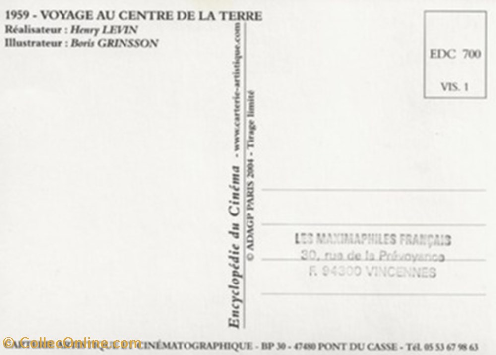 Voyage au centre de la terre cartes postales autres voyage au centre de la terre