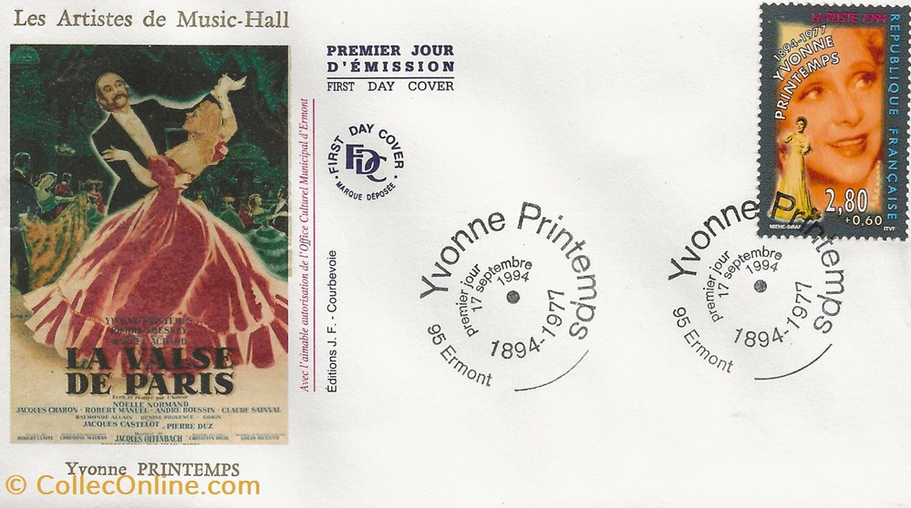 timbres ermont 95 1994 yvonne printemps