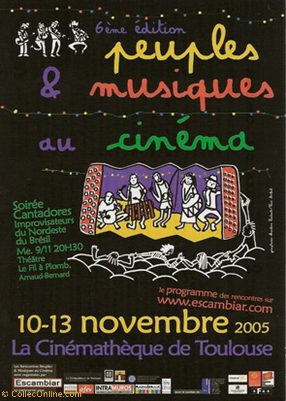 Toulouse Peuples et musiques au cinéma 2005 cartes postales autres toulouse peuples et musiques au cinema 2005
