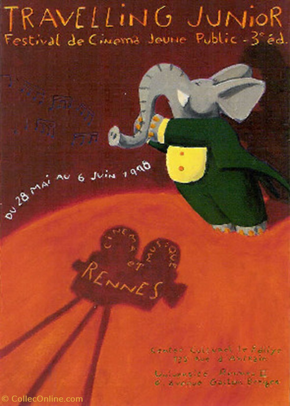 cartes postales autres rennes festival de cinema travelling junior 1998