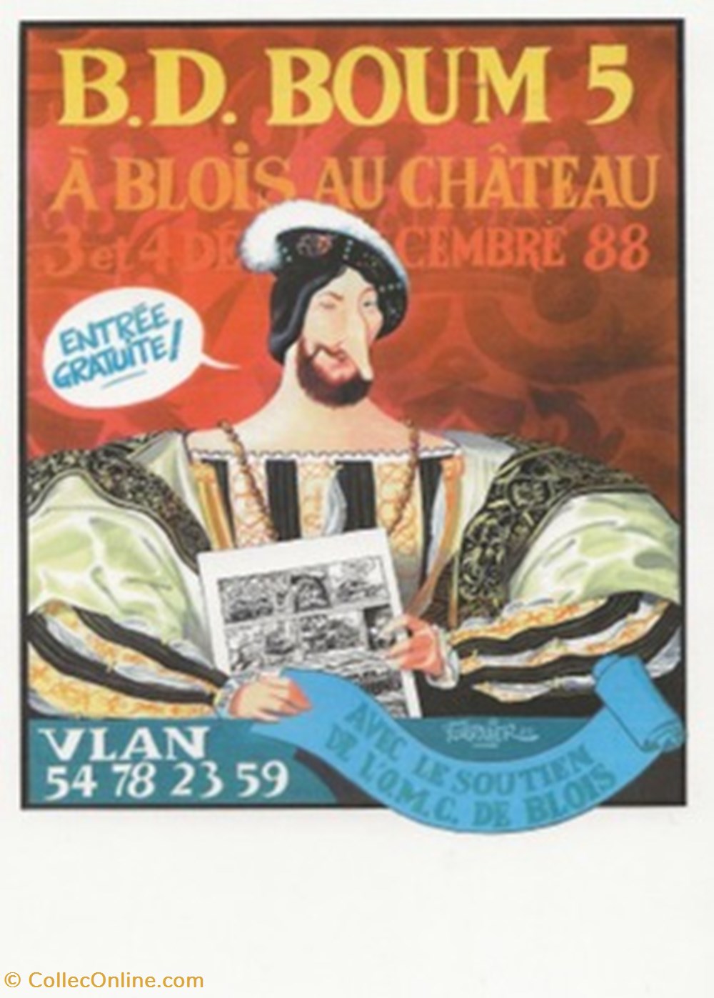 cartes postales bande dessinee blois 41 1988