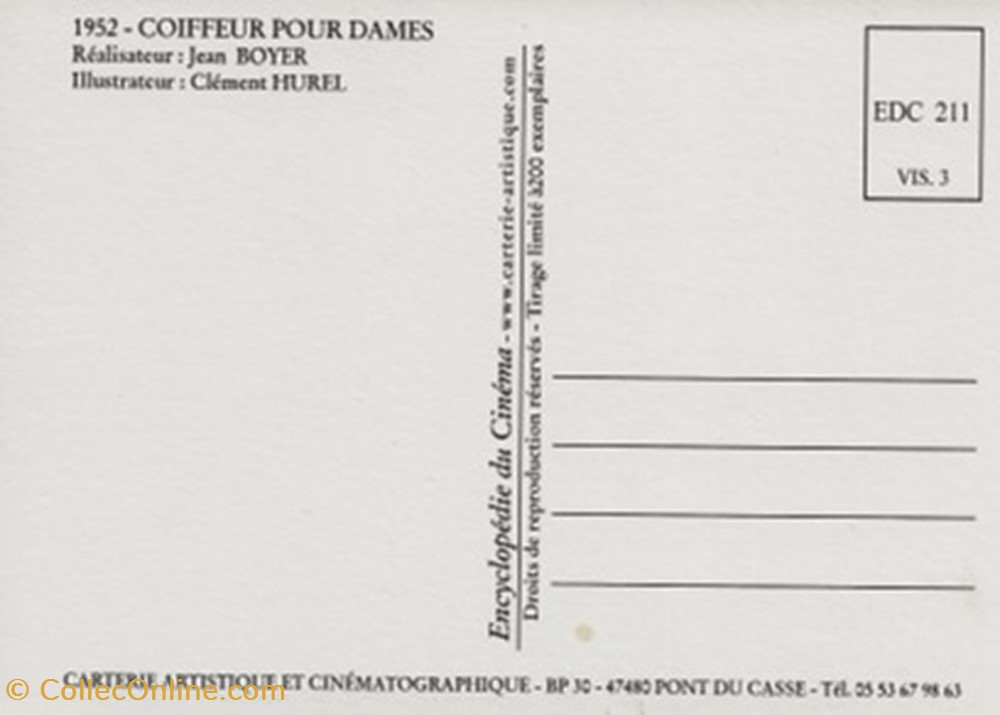 cartes postales autres coiffeur pour dames